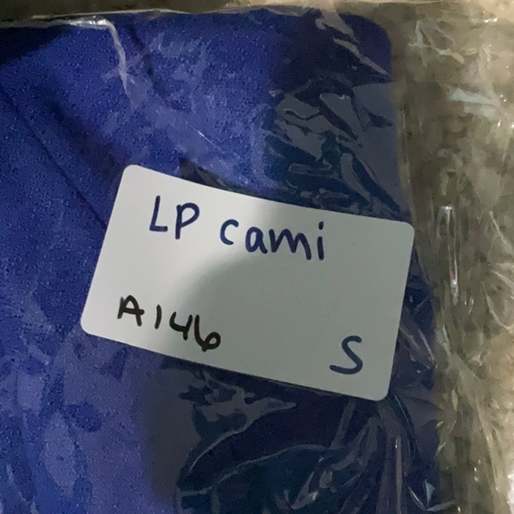 Lilly Pulitzer Lela Cami Top in True Royal Blue Size S Gold Embroidered - Picture 11 of 11